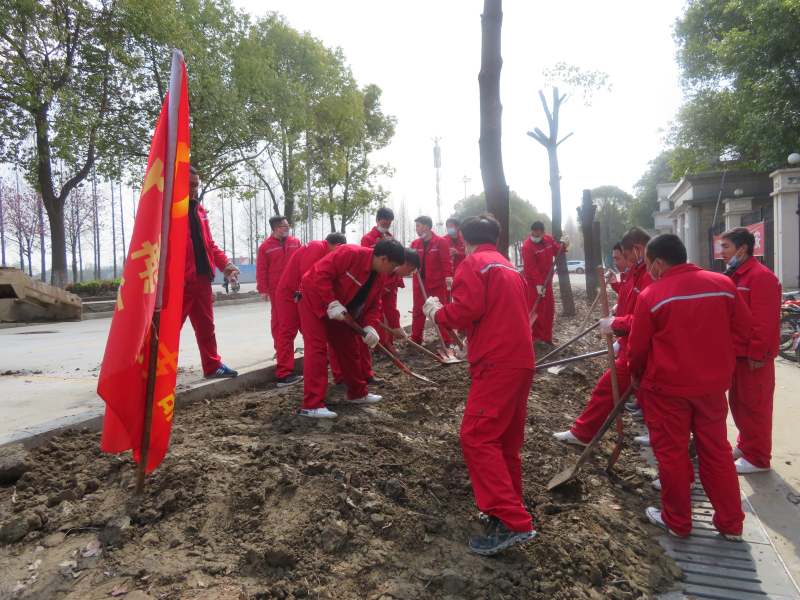 金澳集團團委組織“愛(ài)我金澳 維護生態(tài)”植樹(shù)節活動(dòng)