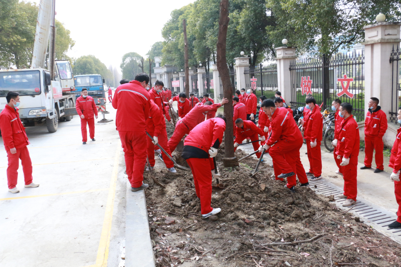 金澳集團團委組織“愛(ài)我金澳 維護生態(tài)”植樹(shù)節活動(dòng)