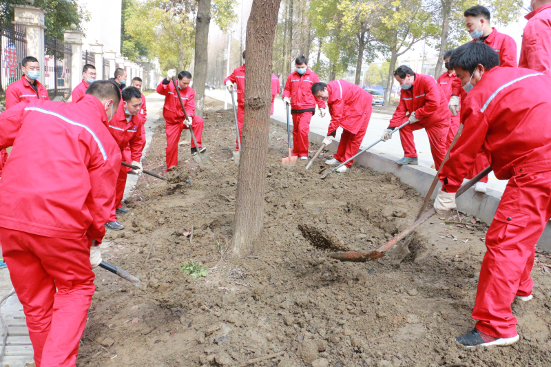 金澳集團團委組織“愛(ài)我金澳 維護生態(tài)”植樹(shù)節活動(dòng)